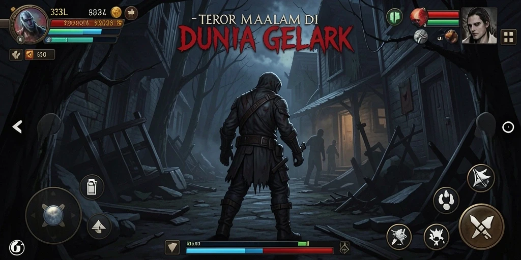 Tampilan gameplay seram di dunia gelap 33L.
