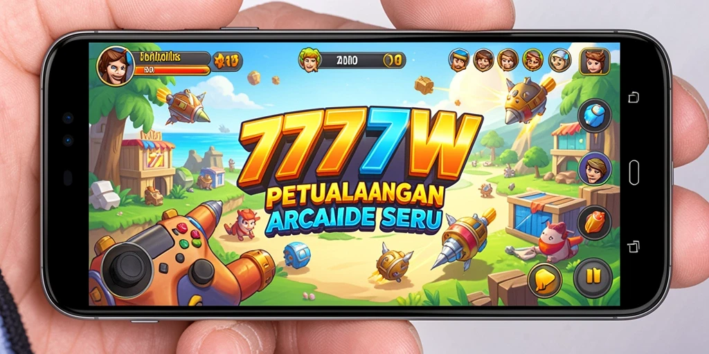 Tangkapan layar dari gameplay 7777W menampilkan momen aksi seru.