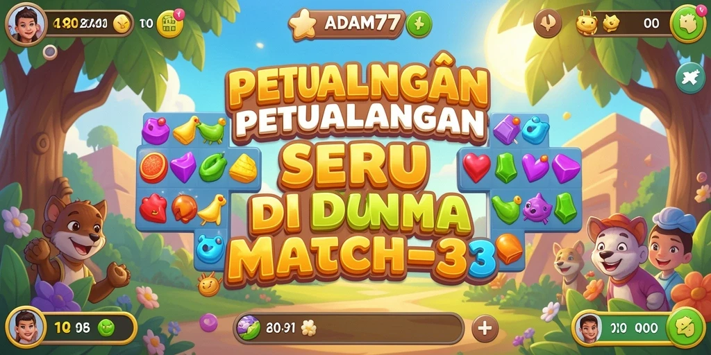 Tampilan gameplay seru dan menantang dari ADAM77.