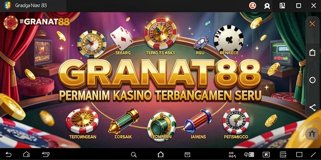 Tangkapan layar gameplay <strong>GRANAT88</strong> menampilkan suasana kasino yang mendebarkan.