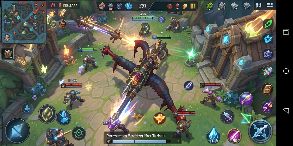 Tampilan gameplay dinamis dari ID777 yang menawarkan pengalaman SLG mendebarkan.