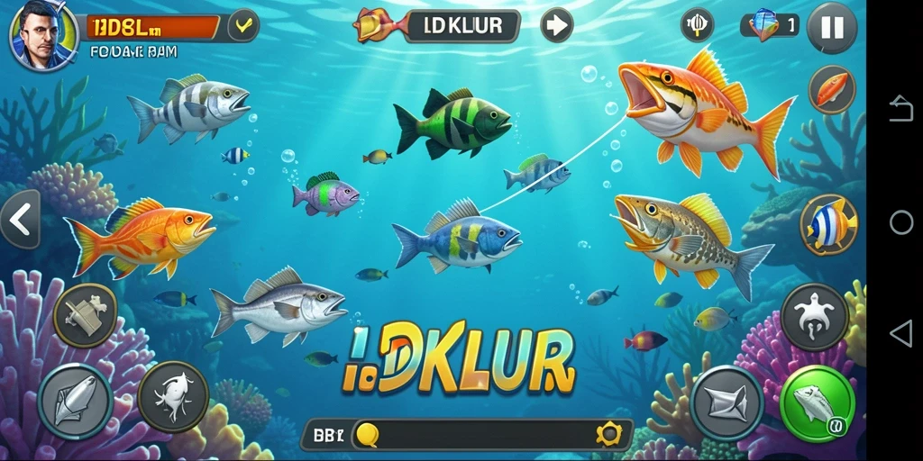 Tampilan gameplay Tembak Ikan yang seru dan menantang di IDKLUB.