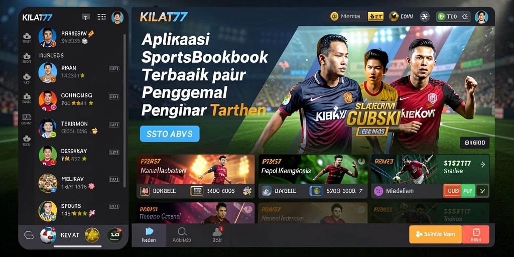 Tampilan gameplay Sportsbook KILAT77 yang modern dan menarik.
