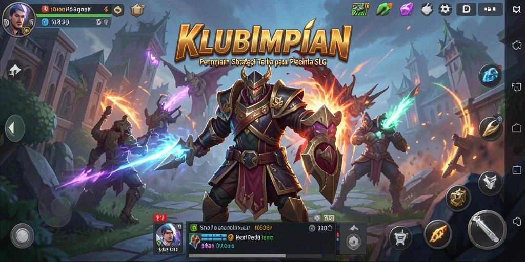 Tampilan gameplay menarik dari KLUBIMPIAN dengan aksi tim yang dinamis.