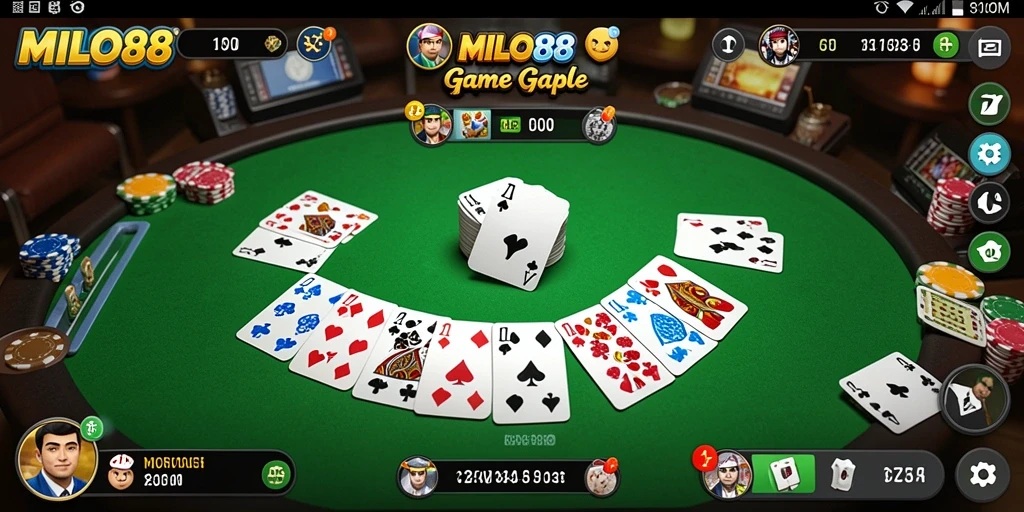 Tampilan gameplay seru dan kompetitif dari MILO88.