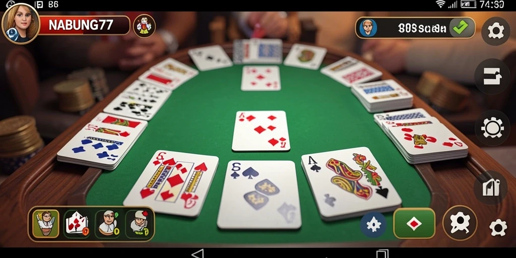 Tampilan gameplay seru Gaple di NABUNG77.