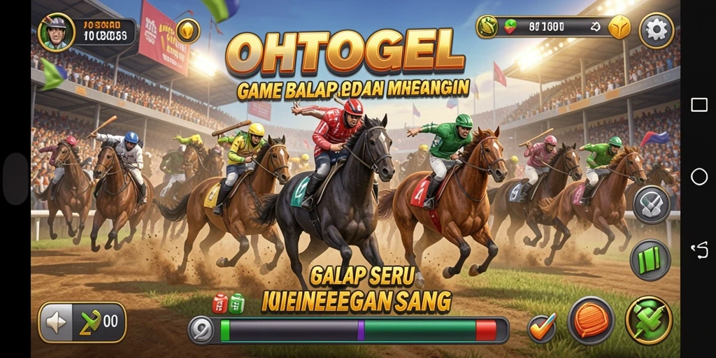 Tampilan gameplay OHTOGEL yang menegangkan dalam aksi balap.