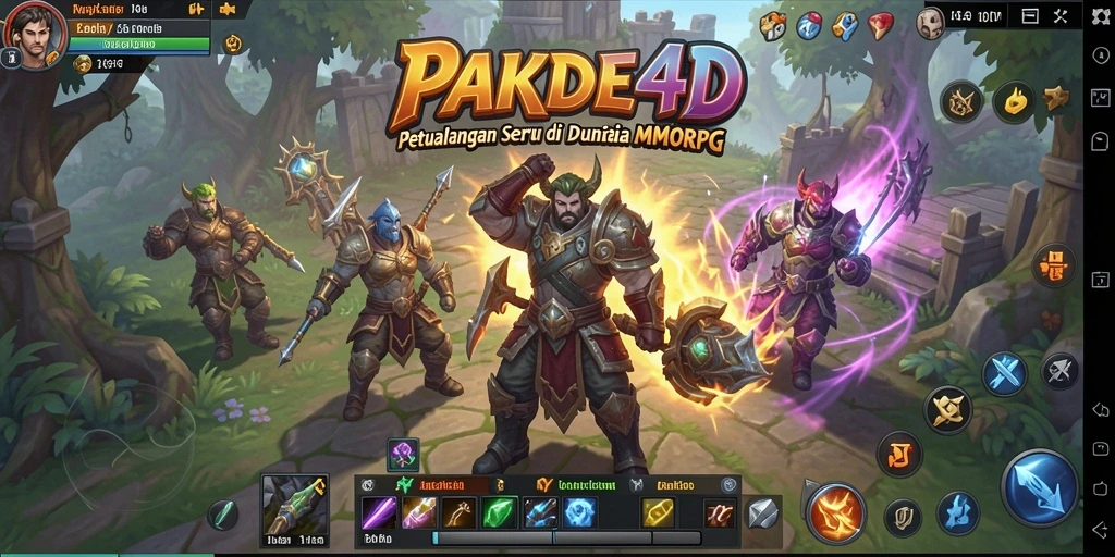Gameplay seru di dunia PAKDE4D yang memukau.