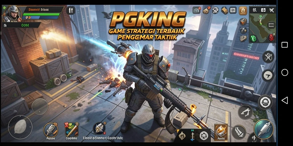 Tampilan menarik dari gameplay PGKING yang menegangkan dan strategis.