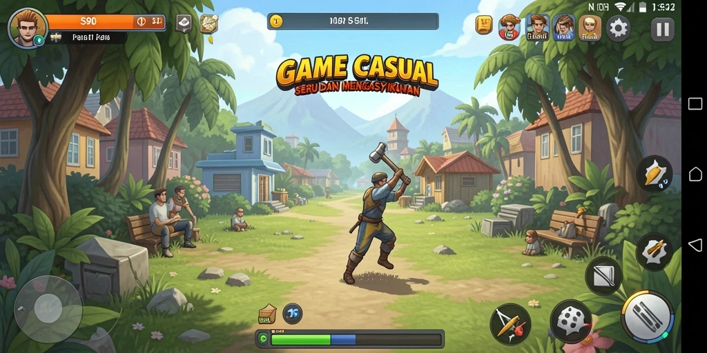 Tampilan gameplay S80 yang penuh warna dan menarik.