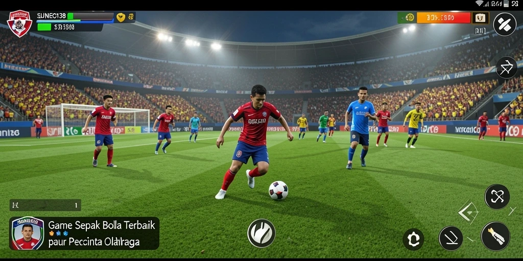 Tampilan gameplay menarik dari SUNEO138 yang menampilkan aksi sepak bola.