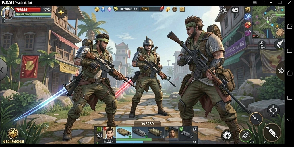 Screenshot utama VISA89 menampilkan aksi gameplay SLG yang menegangkan.